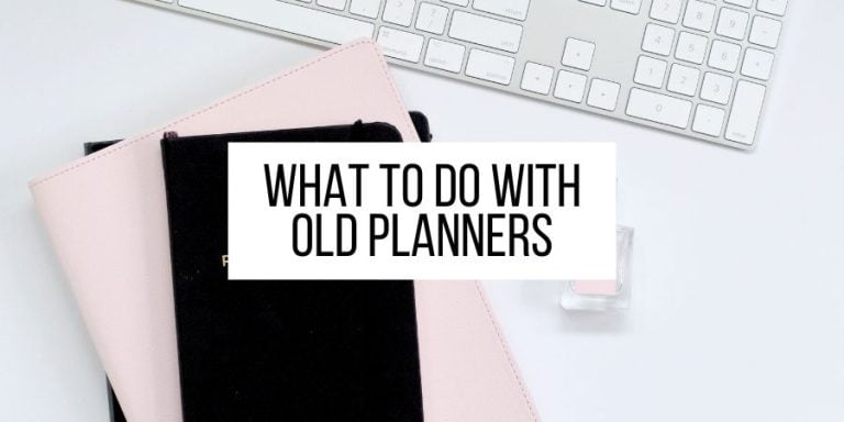 11 Ideas On What To Do With Old Planners