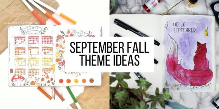 13 September Fall Theme Bullet Journal Inspirations