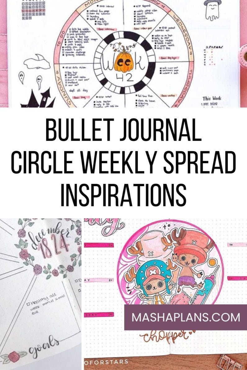 15 Bullet Journal Circle Weekly Spread Ideas