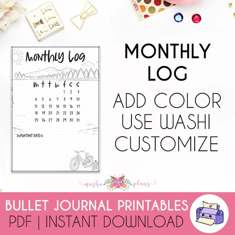 August 2025 Printable Bullet Journal Setup - Image 3