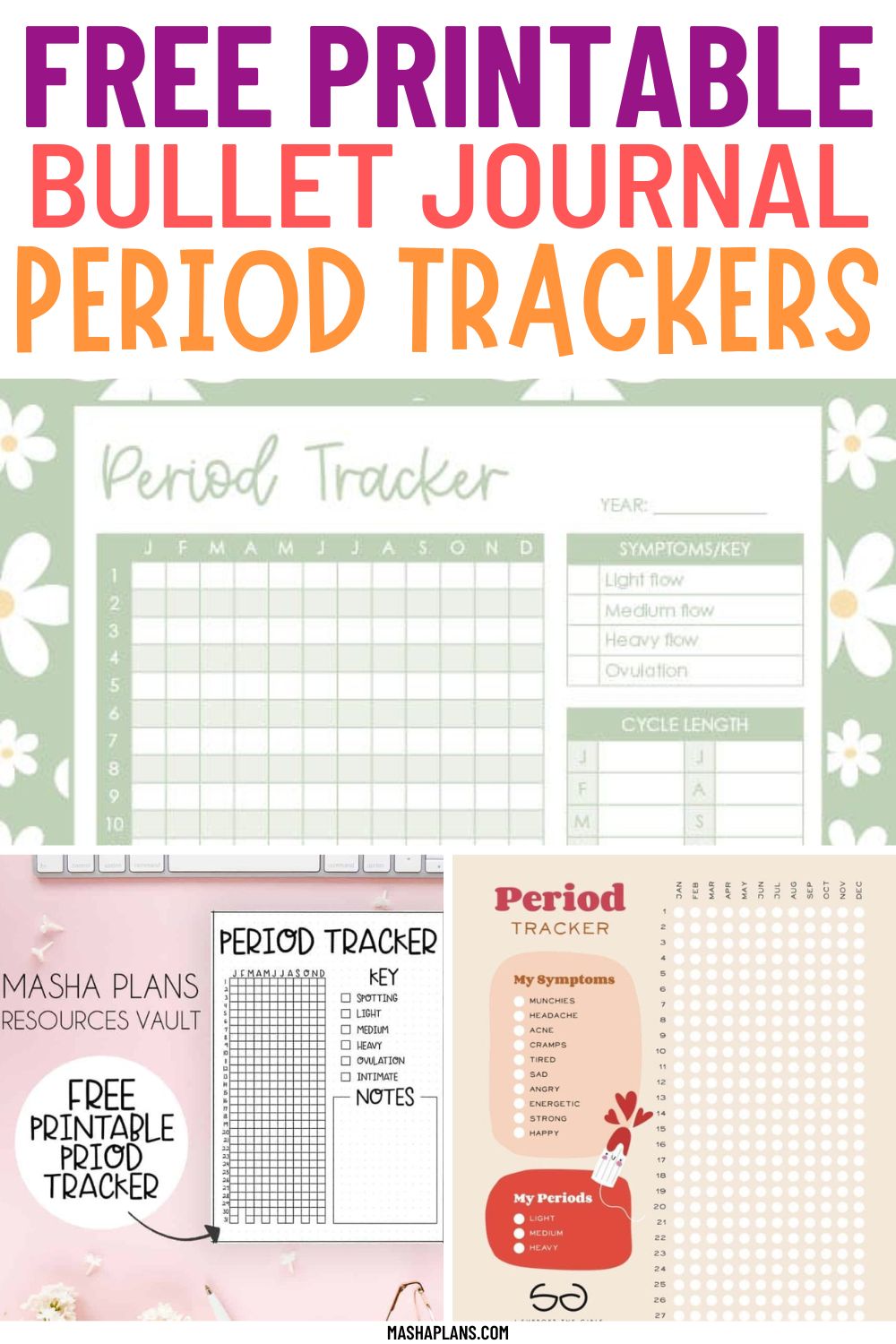 11  Free Period Tracker Printables