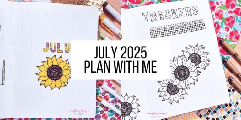 Plan With Me: July 2025 Bullet Journal Setup