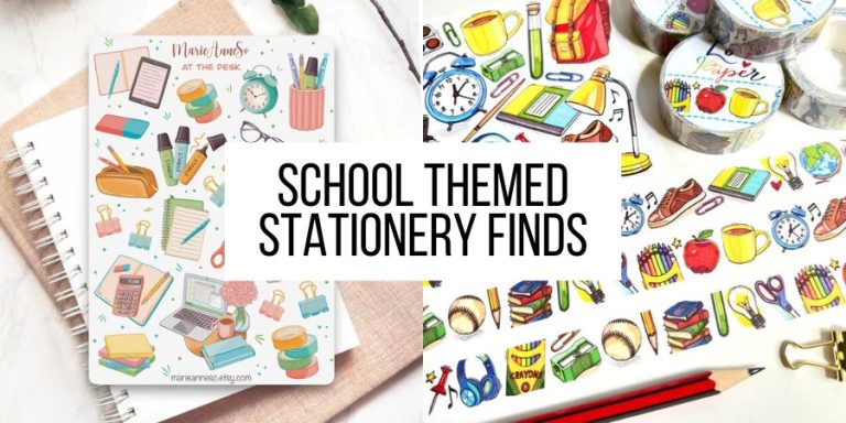 School Themed Stationery Finds For Your Bullet Journal