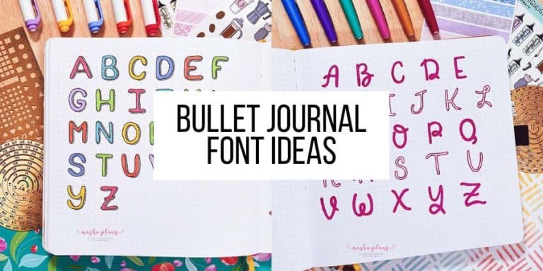 7 Simple Font Ideas For Your Bullet Journal