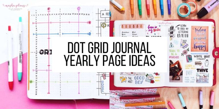 Yearly Dot Grid Journal Ideas To Try