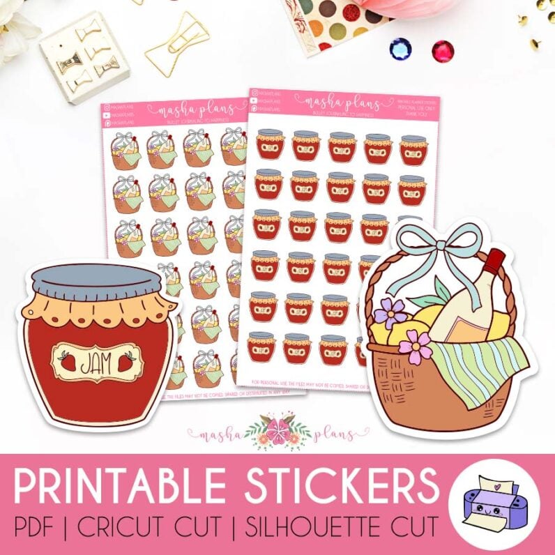Picnic Stickers