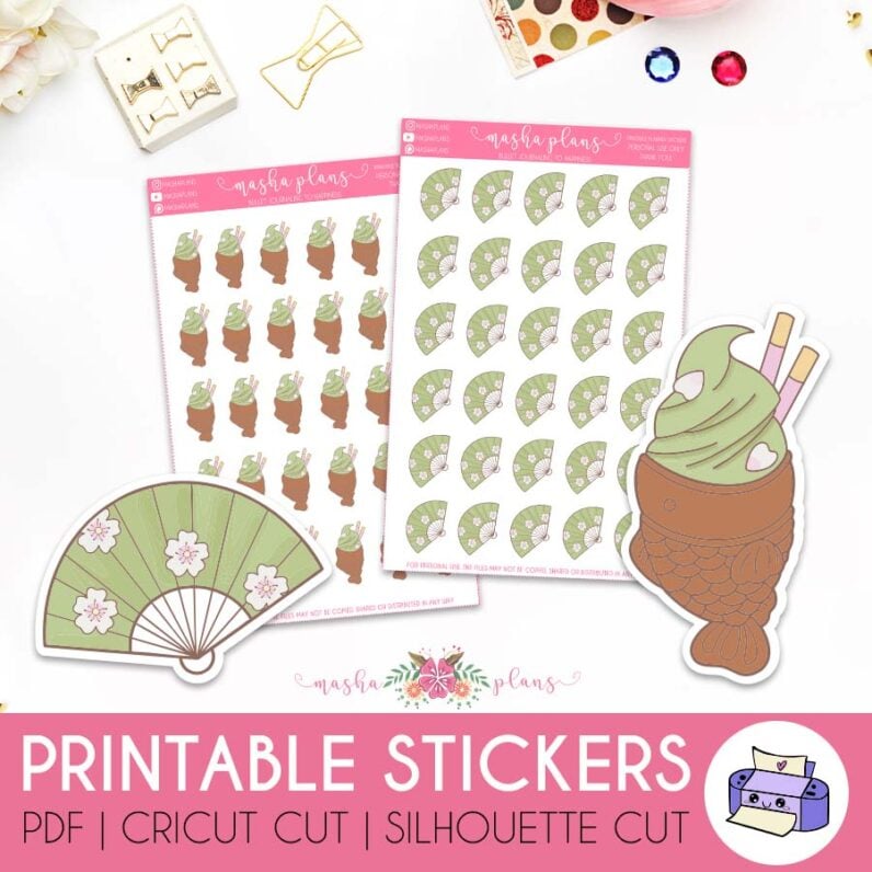 Sakura Green Tea Stickers