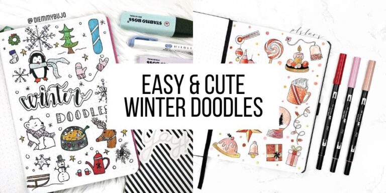 Easy & Cute Winter Doodles You’ll Want To Draw Right Now